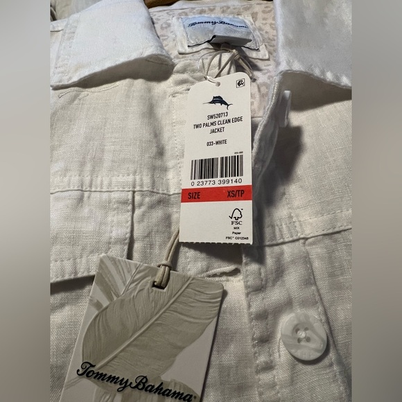 Tommy Bahama TWO PALMS CLEAN EDGE
JACKET White XS NWT - Picture 6 of 7